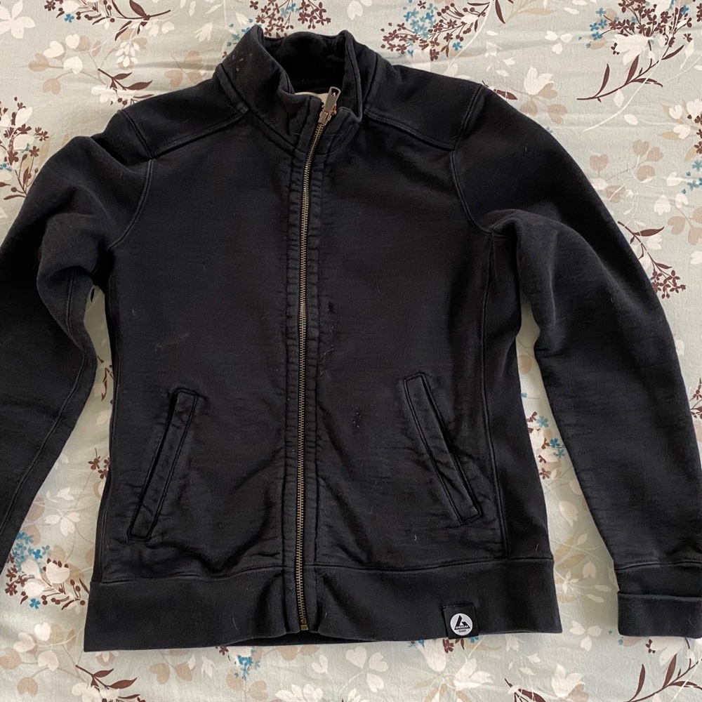 AMERICAN GIANT MOTO Zip Cotton Sweatshirt sm